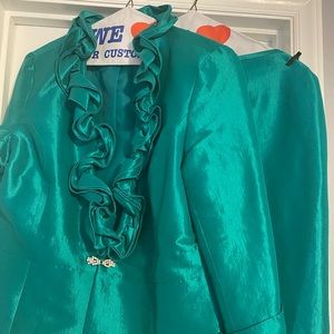 Plus Size- Teal Women’s Suit